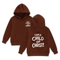 thumbnail image 4 of Girls Print Hoodie Long Sleeve Fleece Casual Pullover Top For Kids, 4 of 4