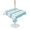 Blue, variant on Outdoor Tablecloth with Umbrella Hole for Patio/Picnic/Party/Camping, Aqua Coastal Striped Waterproof Table Cloth Rectangle Table Cover Washable, Modern Nautical Thin Stripes (60"x 102")