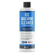 Essential Values Ice Machine Cleaner 16 fl oz, Nickel Safe Descaler | Ice Maker Cleaner Compatible with: Whirlpool 4396808, Manitowac, Ice-O-Matic, Scotsman, Follett & More! - Made in USA