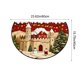 thumbnail image 2 of Decoraciones navideñas, adornos navideños, regalos navideños Alfombra navideña Puerta de entrada Felpudo semicircular Felpudo antideslizante absorbente para el hogar Felpudo a prueba de suciedad Felpu, 2 of 5