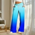 thumbnail image 5 of Striped Printed Wide Leg Pants Women, Drawstring Elastic Waist Loose Fit Casual Trousers with Pockets, Fashionable Lounge Palazzo Pants for Daily Wear, Birthday Gifts for Women, 5 of 9