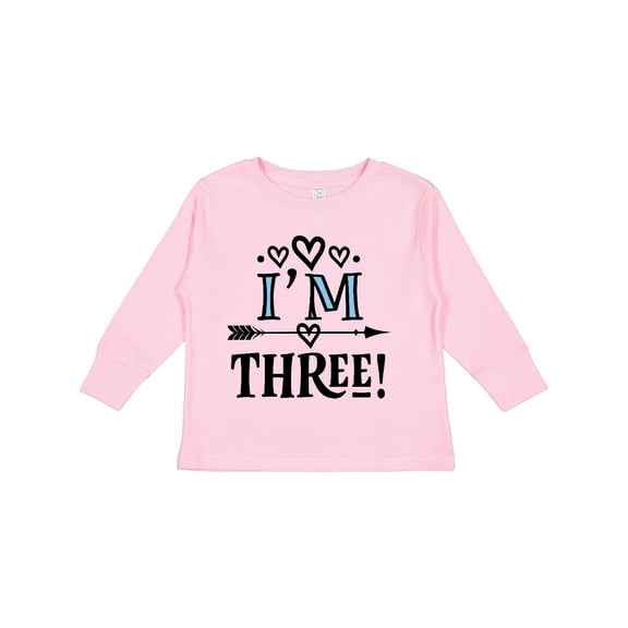Inktastic 3rd Birthday 3 Year Old Arrow Girls Long Sleeve Toddler T-Shirt