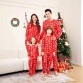 thumbnail image 2 of Nuevo pijama de manga larga para padres e hijos con estampado de ciervo, muñeco de nieve y árbol de Navidad lleno de flores para el hogar de madre e hijo, 2 of 4