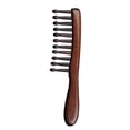 thumbnail image 4 of Wooden Hair Comb With Rounded Teeth For Styling Curly Hair Natural Design 1Pcs, 4 of 5