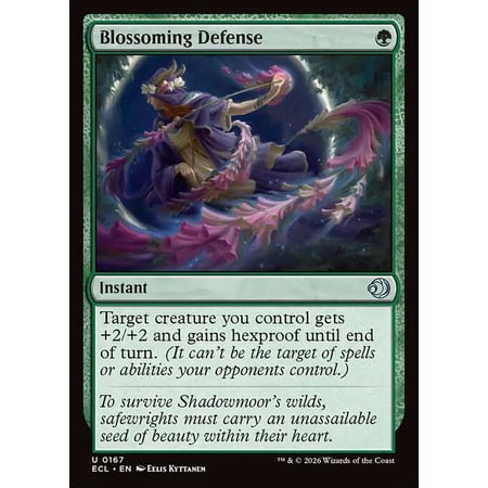 MtG Lorwyn Eclipsed Uncommon Blossoming Defense #167