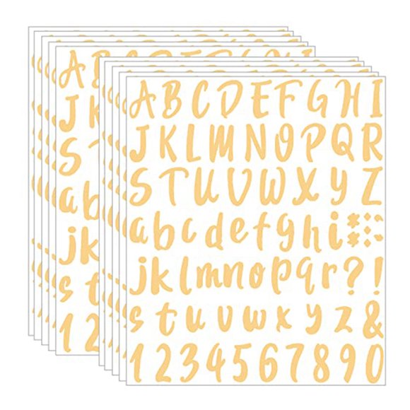 Gold Letter Stickers