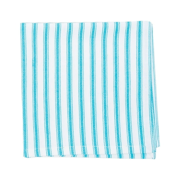 Ticking Stripe Turquoise Napkin