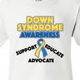 thumbnail image 4 of Inktastic Down Syndrome Awareness Support, Educate, Advocate Youth T-Shirt, 4 of 5