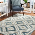 thumbnail image 2 of SAFAVIEH Martha Stewart Tufted Diamond Area Rug, Blue/Ivory, 5' x 8', 2 of 8