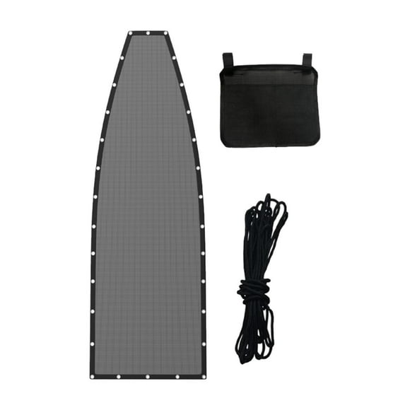 Tela de repuesto para silla colgante, impermeable, transpirable y con protección solar, con cordón de 12 m, para reparación de tumbonas de jardín. Gris oscuro con bolsa