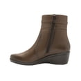 thumbnail image 4 of Botines Flexi Mujer Piel Color Tan Casuales Formales Cómodos rojo 22.5 Flexi 45227T, 4 of 7
