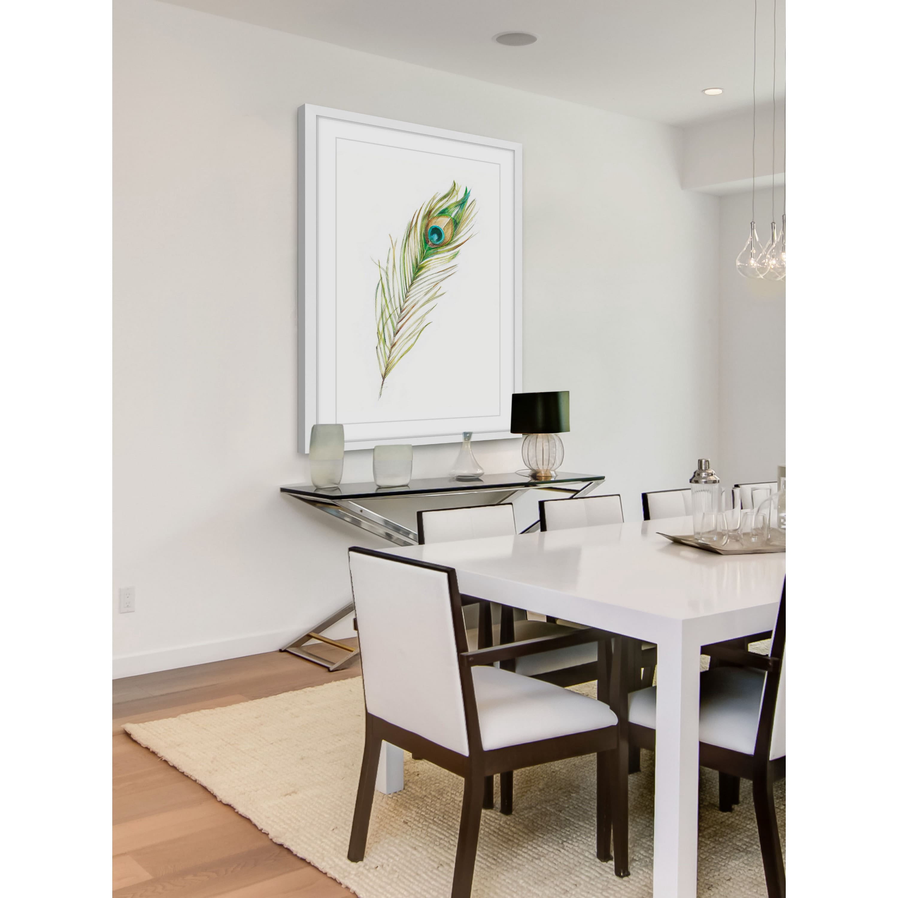 Marmont Hill "Feather Eye" Framed Painting Print