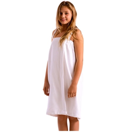 BY LORA Women's Bath Wrap Women's Bath Shower Dress with Adjustable Closure Lightweight Waffle Knee Length Body Wraps for Beach Spa Gym Bath Pool S-XXXL