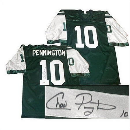 Chad Pennington Hand-Signed NY Jets Pro-Style Green Jersey