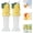 2pc-Green, variant on Water Bottle Spout Conversion Cap with Straw, Soft Silicone Straws Makes Drinking on the Go, Reusable Liquid Caps Straw Lid, for Juice & Water Bottles, Spill-Proof Flip Top Cover(2pc-Mix)