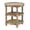 Brown, variant on GZXS 23.5" Round Wood Side Table, Rustic Farmhouse 3-Tier Storage End Table with Open Rattan Shelves and Turned Legs for Living Room/Bedroom/Entryway, Brown