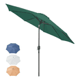 thumbnail image 1 of Sombrilla Plegable 2.7 Metros Acero Reforzada Base Exterior Colores Inclinación Manivela Jardín Ajustable Alberca, 1 of 7