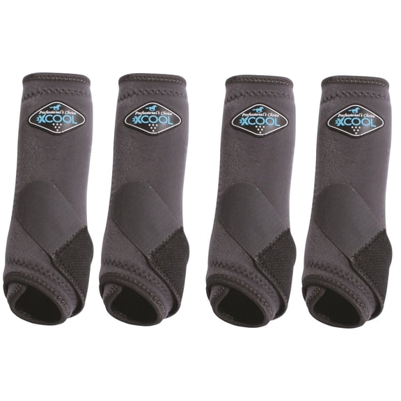 Medium Professionals Choice 2XCool Horse Sports Boots 4 Pack Charcoal
