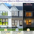 thumbnail image 6 of Pigo Window Privacy Film One Way Window Tint for Home, Removable Reflective Heat Sun Blocking Anti UV Glass Door Covering, Mirror Tinting Film House Office, 17.5 x 118 inches, Black Silver, 6 of 9