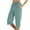 Light Green, variant on Capri Pants for Women Summer Casual Elastic Mid Waist Straight Leg Cropped Sweatpants with Pockets