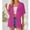 Hot Pink, variant on Aloohaidyvio Sports Tops for Women,Womens Spring And Summer Short Sleeves Solid Color Casual Cardigan Solid Color Cover Up