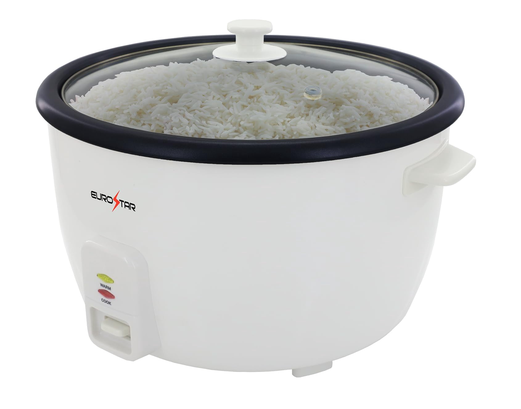 EUROSTAR 50-Cup Rice Cooker, White