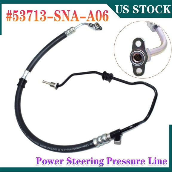 For 2006-2011 Honda Civic 1.8L Power Steering Pressure Hose 53713-SNA-A06
