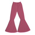 thumbnail image 5 of Red Yoga Pants Women Ladies Solid Color High Waist Slim Fit Casual Flared Pants Trousers Sweatpants Womens Fashion, 5 of 6