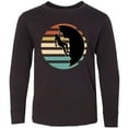 thumbnail image 3 of Inktastic Rock Climbing Mountain Climber Silhouette Long Sleeve Youth T-Shirt, 3 of 5