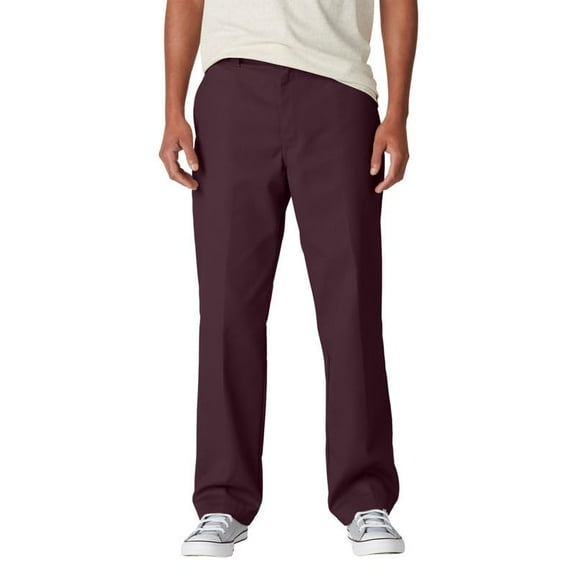 Dickies Men's Skateboarding Regular Fit Twill Pants, Maroon, 32W x 34L