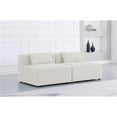 thumbnail image 2 of Meridian Furniture Cube Cream Durable Linen Modular Sofa, 2 of 3
