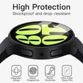 thumbnail image 6 of JETech Case with Screen Protector Compatible with Samsung Galaxy Watch 6 44mm, Overall Protective Cover, Built-in Tempered Glass Film High Sensitivity, 2 Pack (Black), 6 of 6