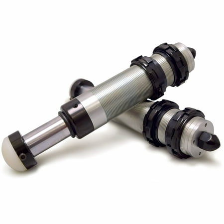 DV8 Offroad | Front Hydraulic Bumpstop Upgrade Kit for Wrangler JK & JL + Gladiator JT | Silver Finish