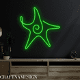 thumbnail image 3 of Craftnamesign Starfish Line Art Neon Sign for Bedroom Kid Room Shop Restaurant Wall Art, 3 of 5