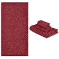 thumbnail image 6 of Coolnut 3 PCS Towel Red Texture Cotton Bath Towel Set (1 Bath Towel, 1 Hand Towel, 1 Washcloth) for Bathroom, Super Soft and Quick Dry Towels, 6 of 6