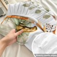 thumbnail image 4 of King Size Fitted Sheet Set - Green Orange Pumpkins Fall 3 Piece Bedding Sets 16" Deep Pocket Fitted Sheet with 2 Pillowcases, Maple Leaves Thanksgiving Brushed Microfiber Hotel Luxury Bed Sheets, 4 of 9