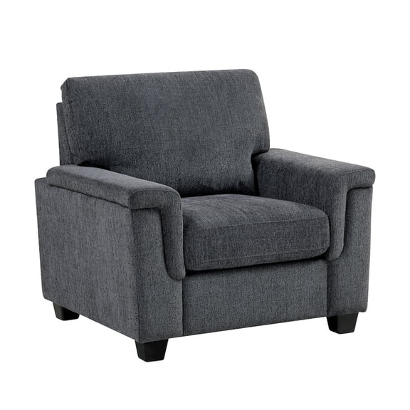 Lexicon Chelsea Chenille Chair in Dark Gray