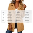 thumbnail image 4 of Sweatshirt for Women Dqueduo Fashion Women Long Sleeve Turn-down Collar Cardigan Tops Winter Solid Outerwear Coats Gray S, 4 of 9