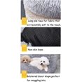 thumbnail image 5 of Cama de piel sintética para perros y gatos, redonda y peluda, antiansiedad, relajante, con forma de donut, para cachorros medianos y grandes, con cojín y autocalentable (8,5 m), 5 of 5