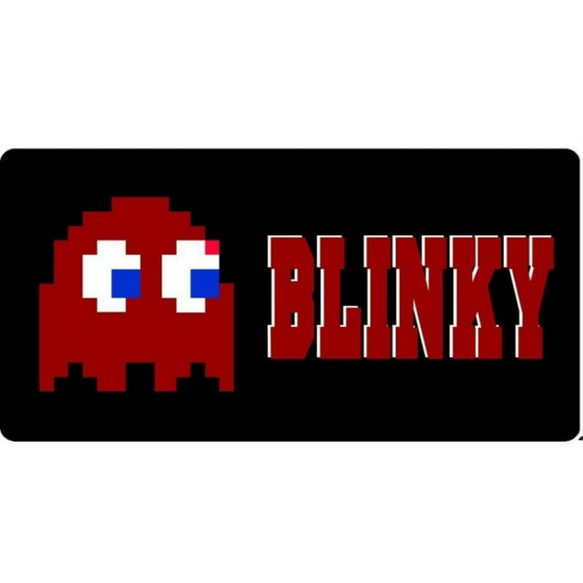 Pac-Man Blinky Photo License Plate