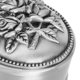 thumbnail image 3 of Joyero de Metal Vintage con diseño de rosa tallada, joyero redondo con interior de terciopelo suave para anillos, pendientes y collares, 3 of 8