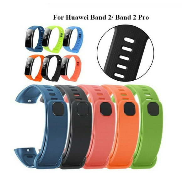 Silicone Wrist Strap For Huawei Band 2 Pro Band2 ERS-B19 ERS-B29 Sports Bracelet Straps Wristband black