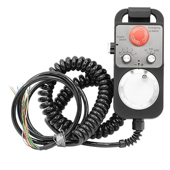 HandWheel 4 Type Universal CNC MPG Pendant Hand Wheel 100 Pulse 5V & Emergency Stop CNC Router HandWheel
