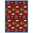 thumbnail image 2 of Joy Carpets 1564C-03 Kid Essentials Bookworm Language & Literacy Rectangle Rugs  03 Red - 5 ft. 4 in. x 7 ft. 8 in., 2 of 2