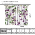 thumbnail image 3 of Purple Floral Curtains Spring Watercolor Flowers BlackBerry and Anemone Pattern Print Living Room Curtains for Women Girls Room Window Blackout Curtains 42x63 Inches 2 Panels, 3 of 6