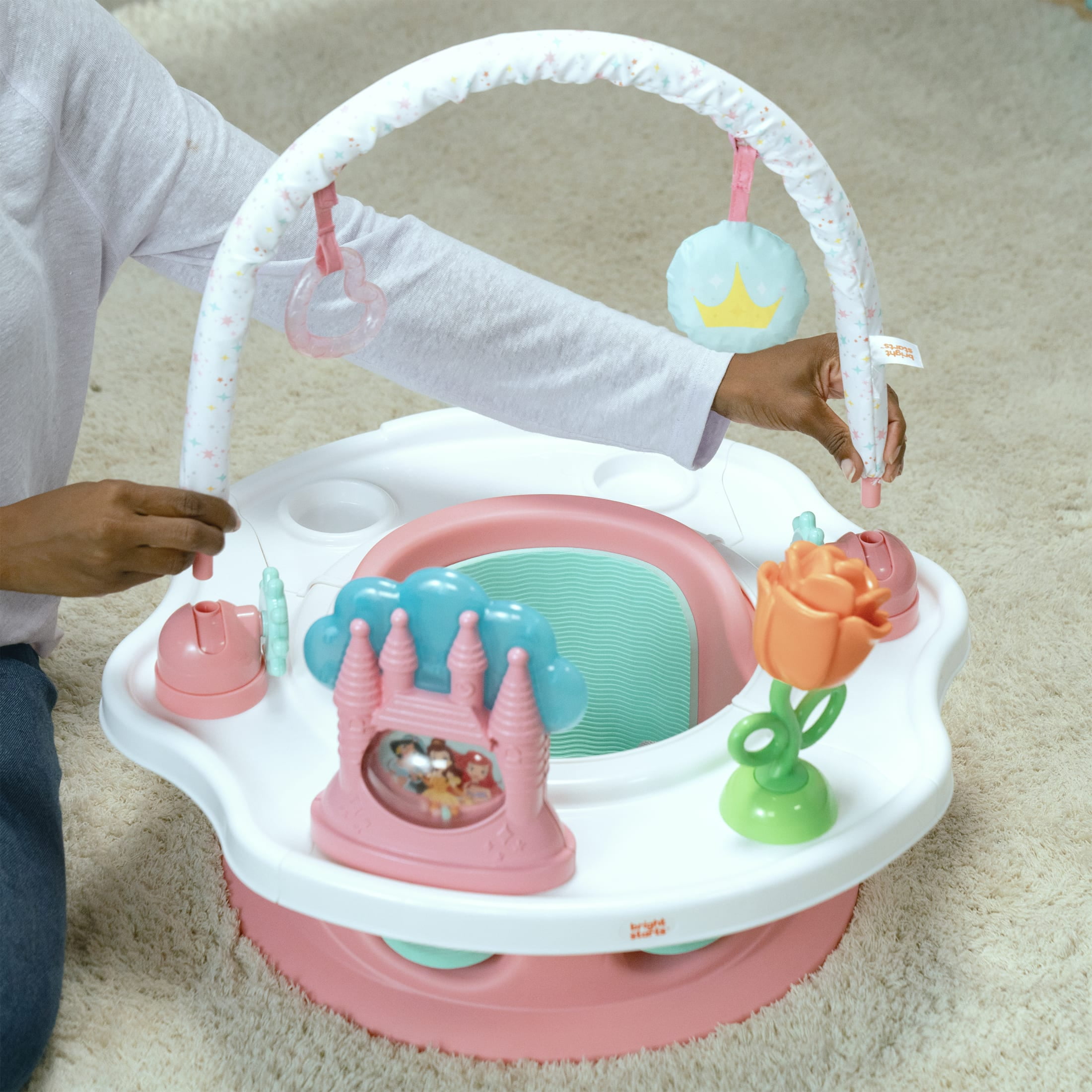 Disney Princess SuperSeat 3-in-1 Seat by Bright Starts, Pink, Girl, Infant