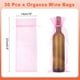 thumbnail image 2 of Uxcell 30pcs Bolsas de Vino de Organza, 15x5.5" Bolsas de Regalo de Malla Transparente para Bodas y Cumpleaños, Rosa, 2 of 7