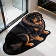thumbnail image 5 of CoreLiving Dog Shaped Bath Mat, Funny Cute Dog Rug for Bathroom and Entryway, Soft Plush Non-Slip Washable Absorbent Welcome Doormat for Front Door, 1 Count, 5 of 8