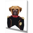 thumbnail image 2 of Boxer Chien en Uniforme Militaire - Impression sur Toile d'Art Animalier, 2 of 3