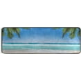 thumbnail image 5 of Dreamtimes Summer Tropical Beach Hallway Runner Rug 2'x6' Kitchen Rug with Rubber Backing Palm Tree Leaves Non Slip Entryway Rug Runner Washable Soft Area Rug for Hallway Bedroom Kitchen Decor, 5 of 6